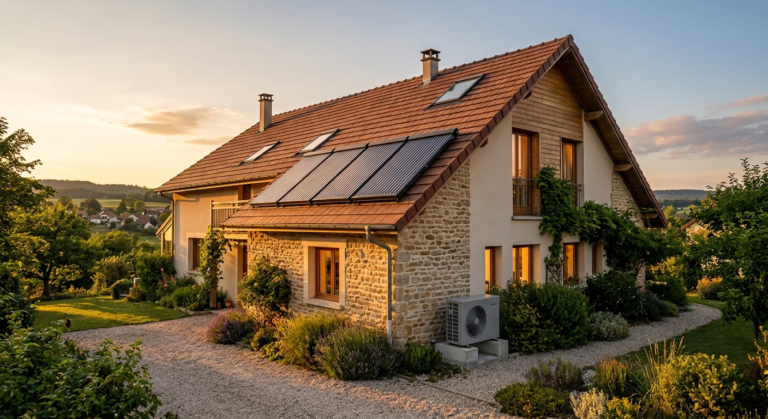 Pompe à chaleur air-eau et panneaux solaires thermiques, deux solutions complémentaires