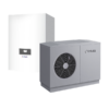 Pompe à chaleur Intuis HTi70 Premium+, unité extérieure et pilote Pompe à chaleur air-eau Intuis HTi70 Premium+ : unité extérieure monobloc et pilote mural Premium+